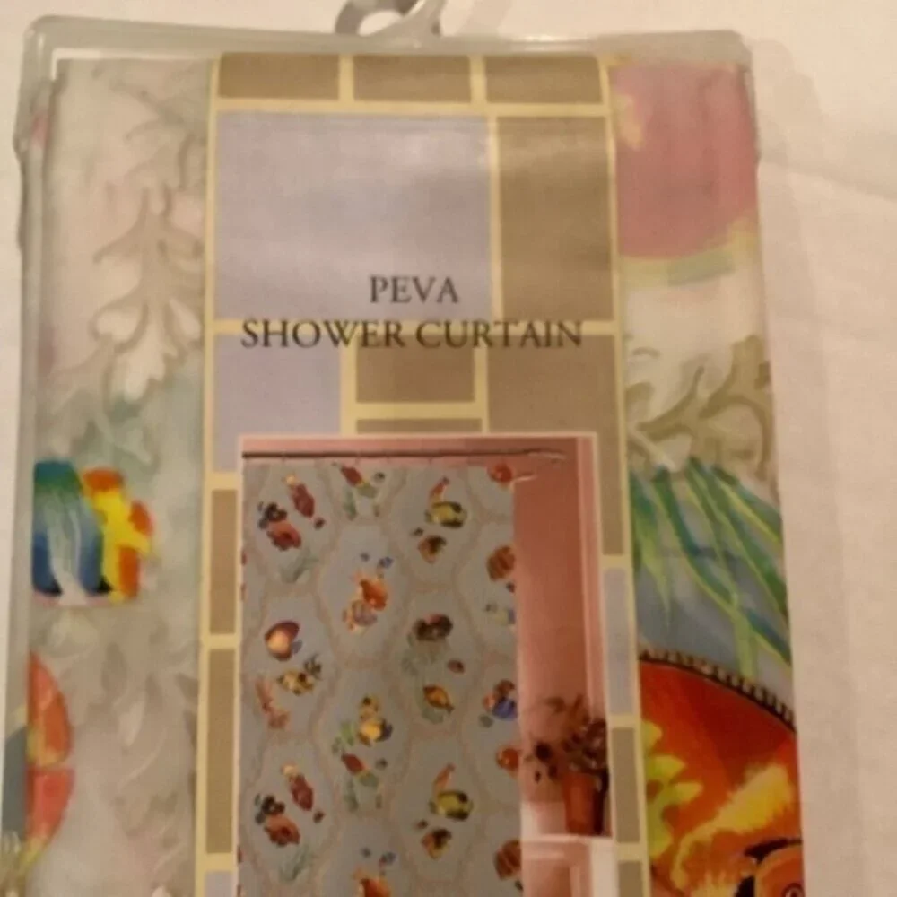 PEVA Fishes Shower Curtain NEW